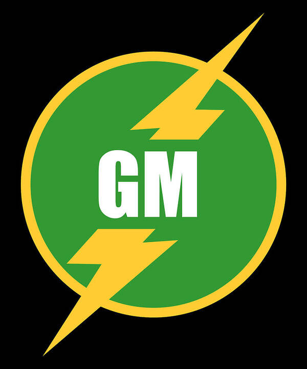 Funny Poster featuring the digital art Groomsmen Gm Logo by Flippin Sweet Gear