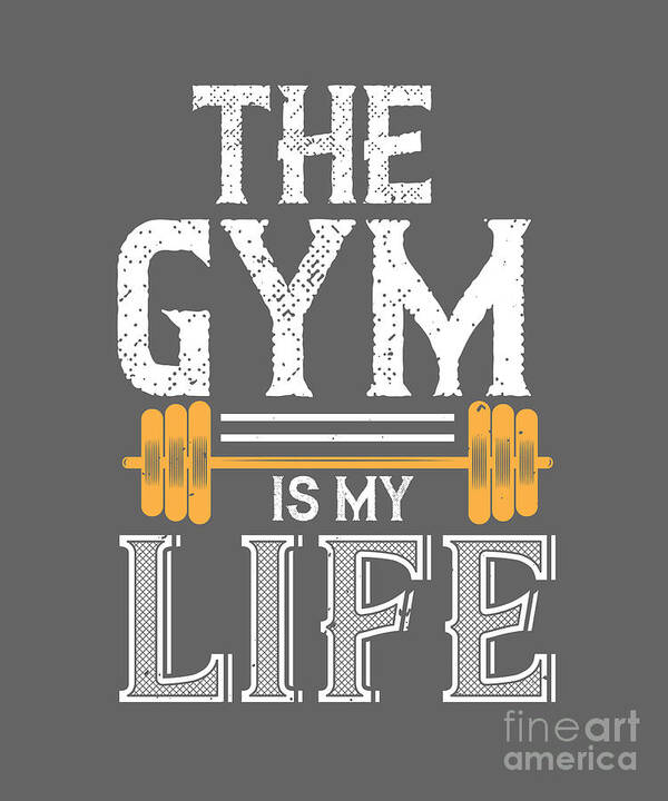 The Gym Is My Life - Best Fitness Gifts - Funny Gym - Funny Gym Lover Gift  - Sticker