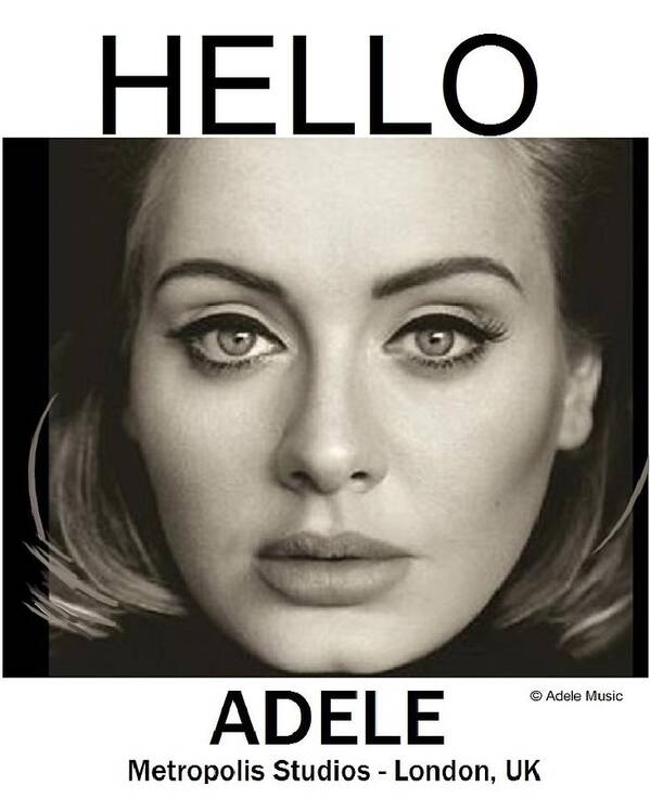 Hello Vinyl By Adele Póster, Arte gráfico