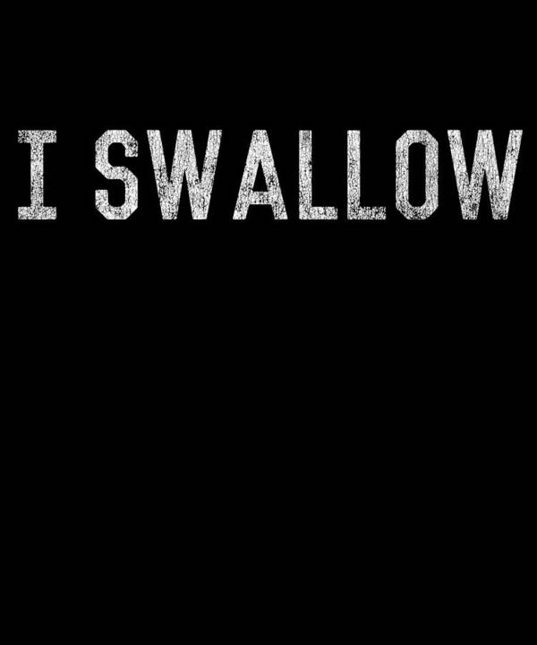 Funny Poster featuring the digital art I Swallow by Flippin Sweet Gear