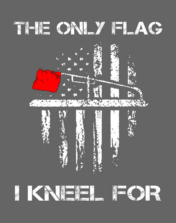 Ice Fishing Tip Up The Only Flag I Kneel For Fashion Graphic Poster