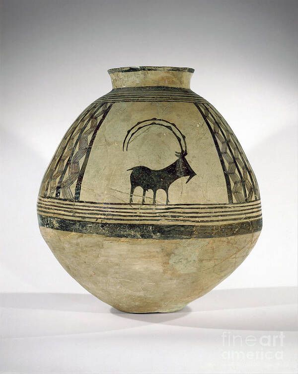 4th Millenium B. C. Poster featuring the ceramic art Iranian Storage Jar by Granger