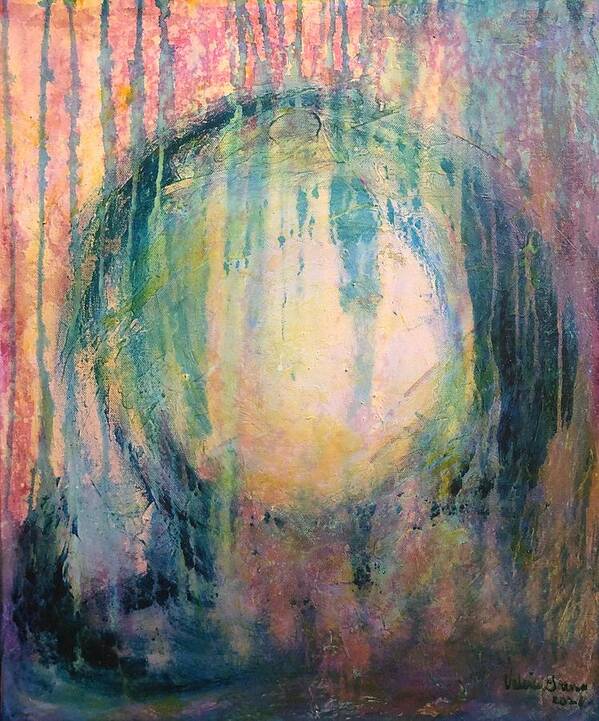 Abstract Poster featuring the painting Light Catcher by Valerie Greene