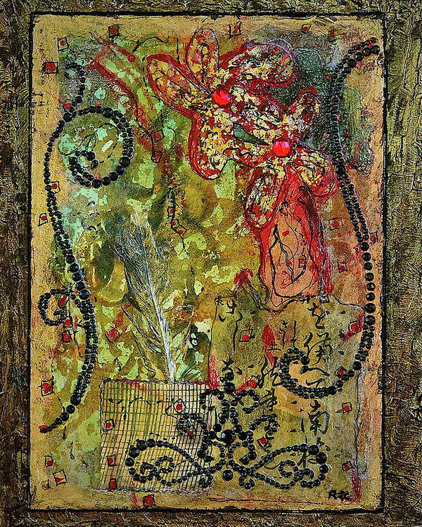 Mardi Gras Poster featuring the mixed media Mardi Gras by Bellesouth Studio