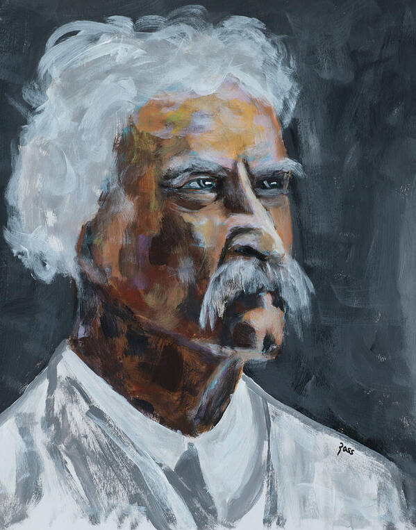 Mark Twain Poster featuring the painting Mark Twain by Mark Ross