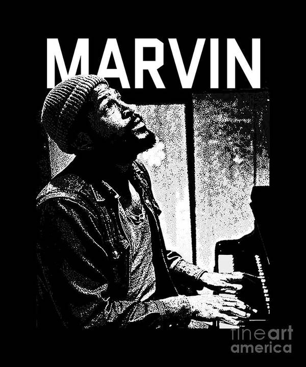 Marvin Gaye Poster featuring the digital art Marvin Gaye Tribute Design by Notorious Artist