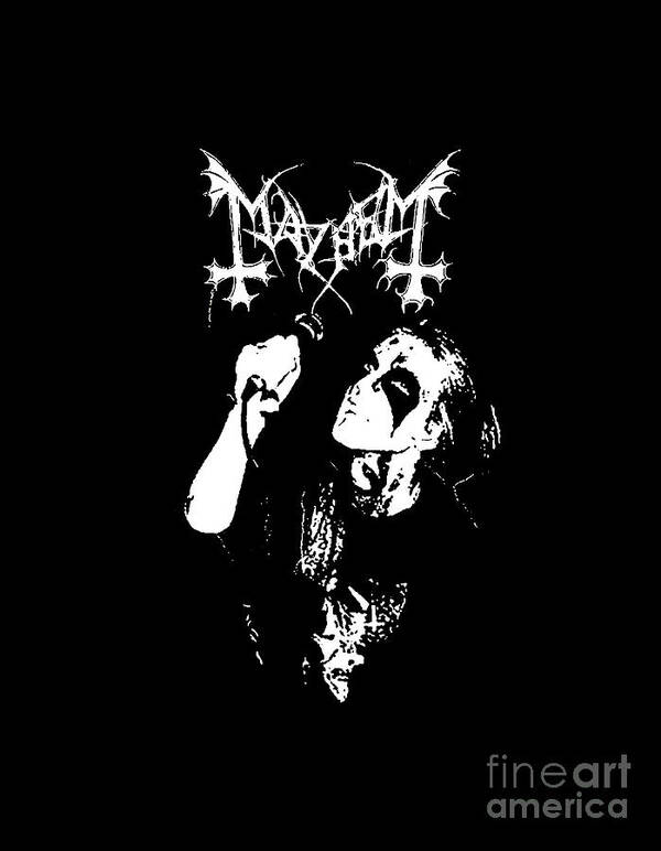 Mayhem Black Metal Poster