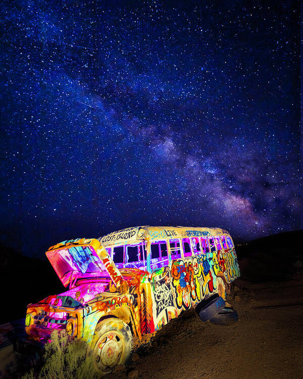 2021 Poster featuring the photograph Milky Way Over the Car Forest by James Sage