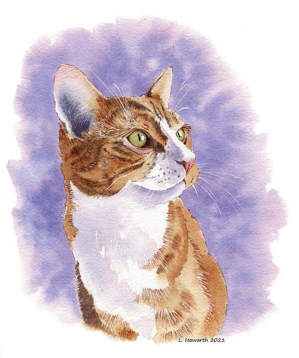 Cat Poster featuring the painting Mischief Maker by Louise Howarth