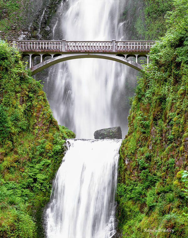 Columbia River Gorge Poster featuring the photograph Multnomah Foot Bridge by Randy Bradley