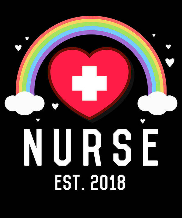Funny Poster featuring the digital art Nurse Graduation 2018 by Flippin Sweet Gear