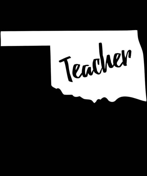 Funny Poster featuring the digital art Oklahoma Teacher by Flippin Sweet Gear
