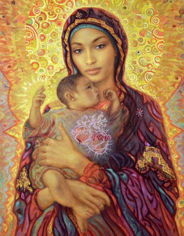 Our Lady Poster featuring the painting Our Lady of Kibeho by Smith Catholic Art