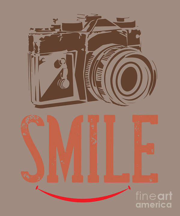Photograph Poster featuring the digital art Photograph Gift Smile Photo Lover by Jeff Creation