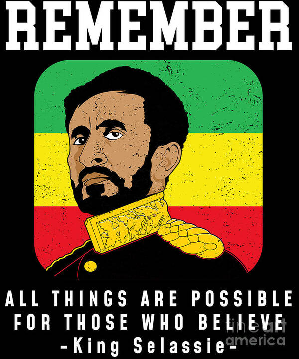 Remember Black History Month Rastafari Haile Selassie print Poster by Jacob  Hughes - Pixels