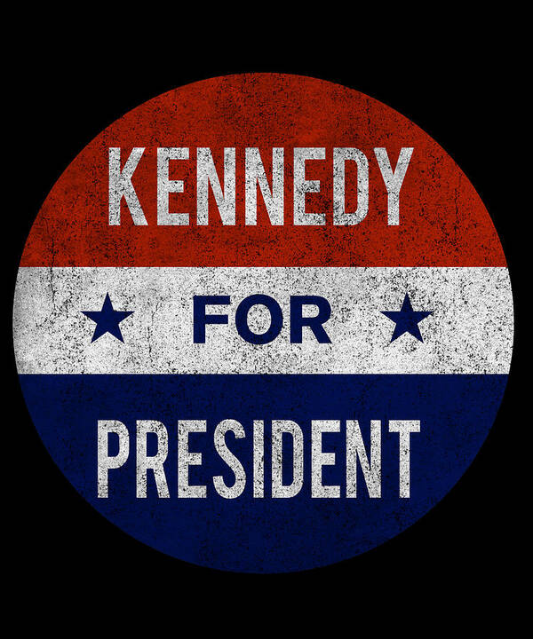 Funny Poster featuring the digital art Retro Kennedy For President JFK 1960 by Flippin Sweet Gear