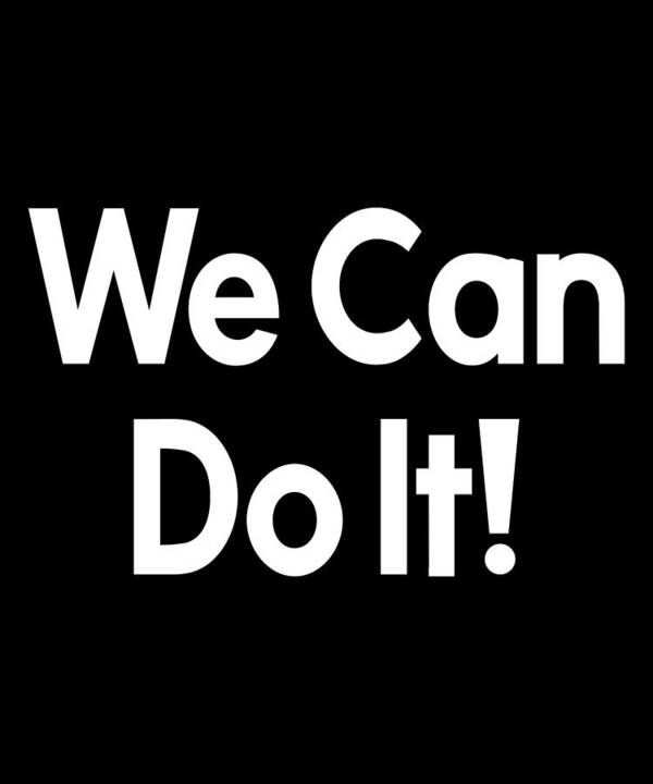We Can Do It Poster featuring the digital art Rosie The Riveter We Can Do It by Flippin Sweet Gear