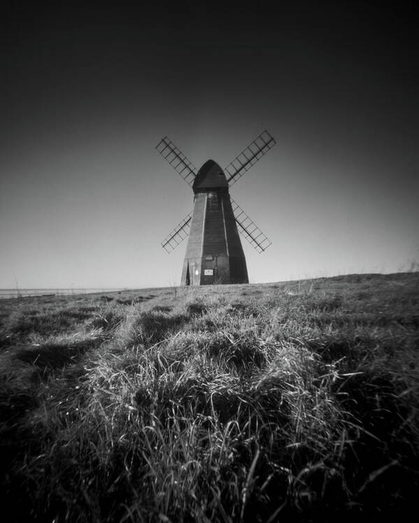Pinhole Poster featuring the photograph Rottingdean windmill by Will Gudgeon