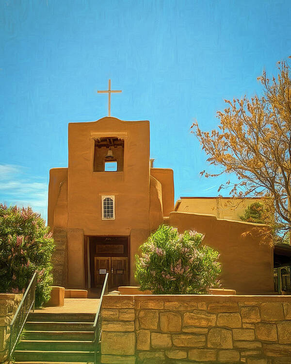 Adobe Wall Poster featuring the photograph Santa Fe 4 by Wade Brooks