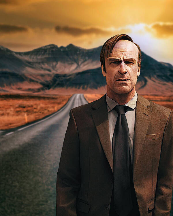 Figurative Poster featuring the digital art Saul On a Desert Highway by Craig Boehman