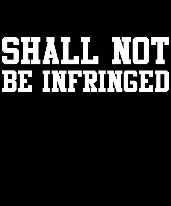 Funny Poster featuring the digital art Shall Not Be Infringed 2A by Flippin Sweet Gear