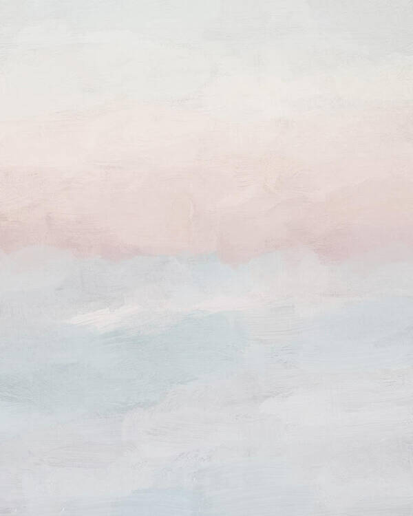 Blush Pink Poster featuring the painting Soothing Seas III by Rachel Elise