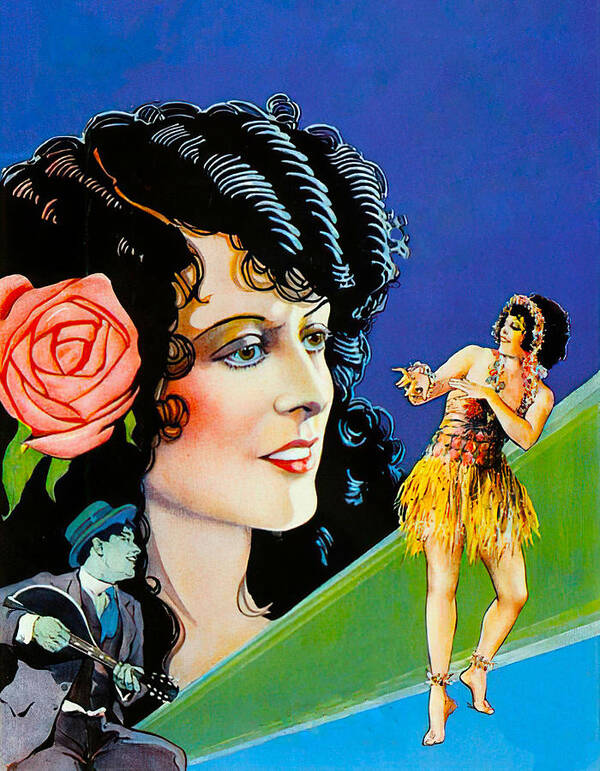 South Poster featuring the painting ''South Sea Rose'', 1929, movie poster painting by Movie World Posters