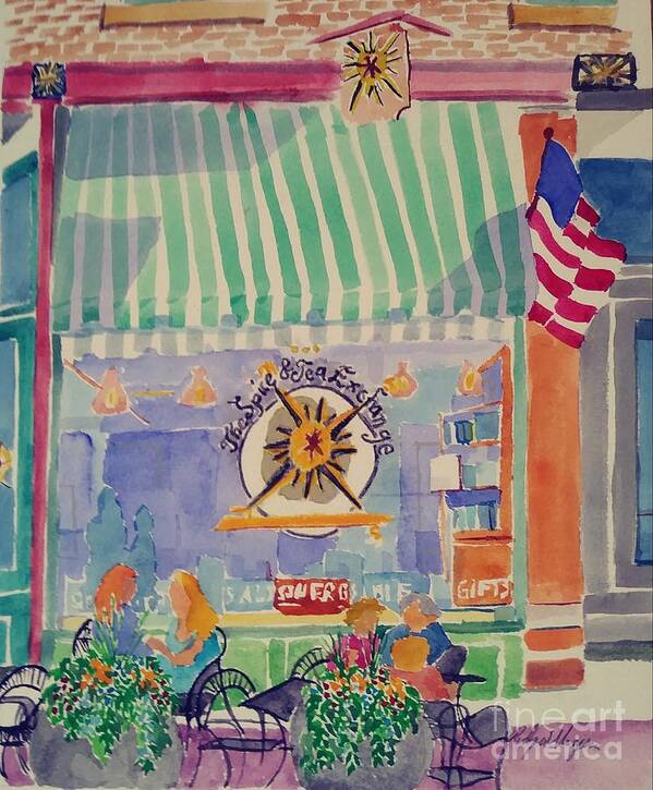 Phillips Ave Poster featuring the painting Spice and Tea Shop by Rodger Ellingson