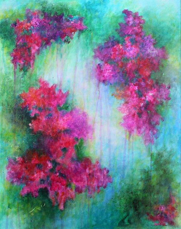 Flower Painting Poster featuring the painting Spring Breeze by Archana Gautam
