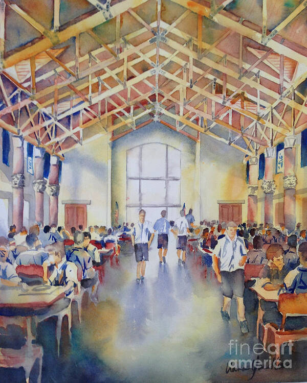 St. Marks Poster featuring the painting St. Marks Great Hall by Liana Yarckin