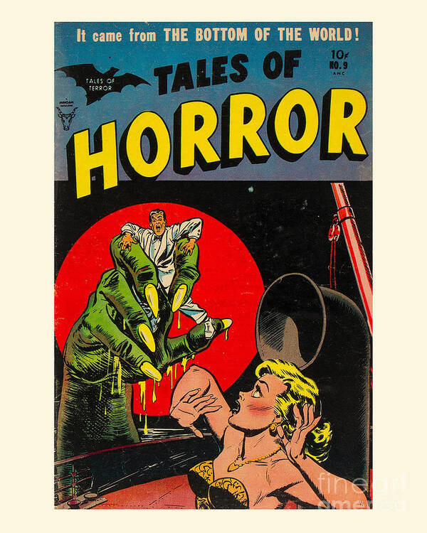Tales Of Horror Poster featuring the digital art Tales Of Horror Comic by Madame Memento