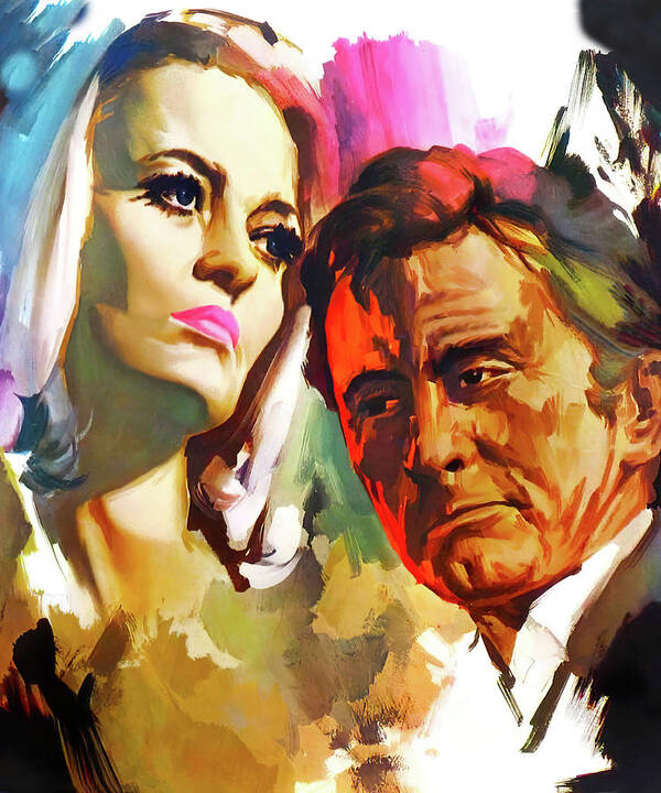 Arrangement Poster featuring the painting ''The Arrangement'', 1969, movie poster base art by Movie World Posters