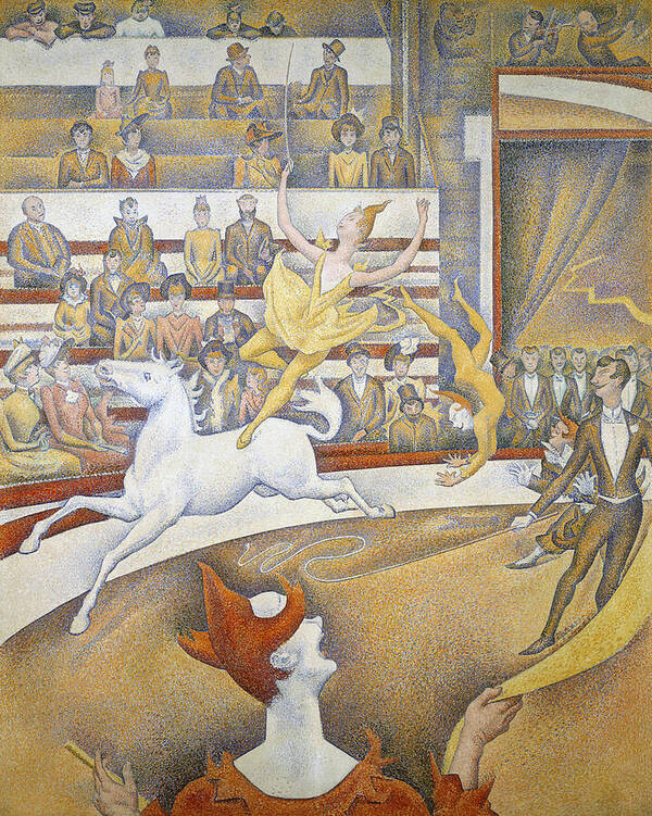 Georges Seurat Poster featuring the painting The Circus by Georges Seurat by Mango Art