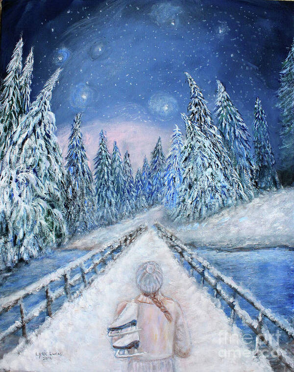 Fantasy Poster featuring the painting The Wonder of Winter by Lyric Lucas
