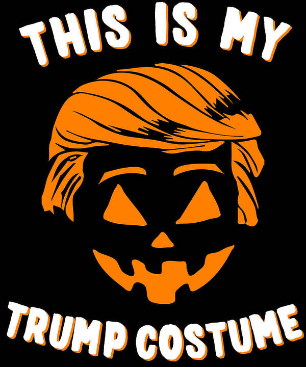 Funny Poster featuring the digital art This is My Trump Costume by Flippin Sweet Gear