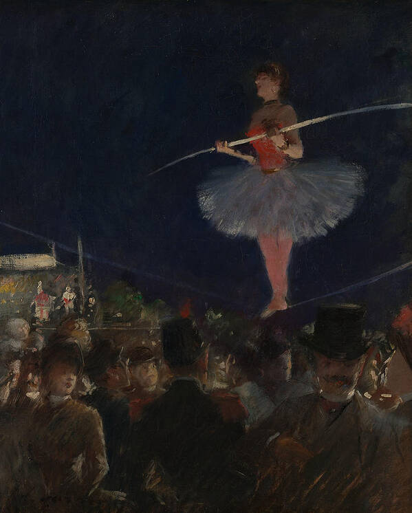 19th Century Artists Poster featuring the painting Tight-Rope Walker by Jean-Louis Forain