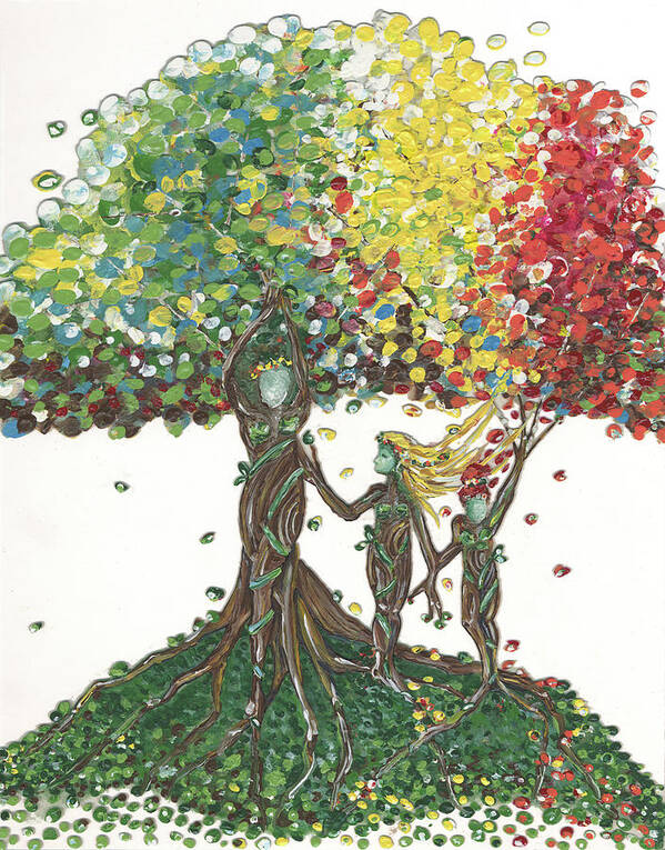 Tree Poster featuring the painting Tree of Life by Joyce Clark