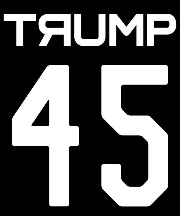 Cool Poster featuring the digital art Trump Soviet Jersey 45 by Flippin Sweet Gear