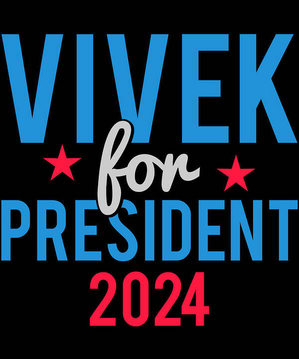 Cool Poster featuring the digital art Vivek Ramaswamy for President 2024 by Flippin Sweet Gear