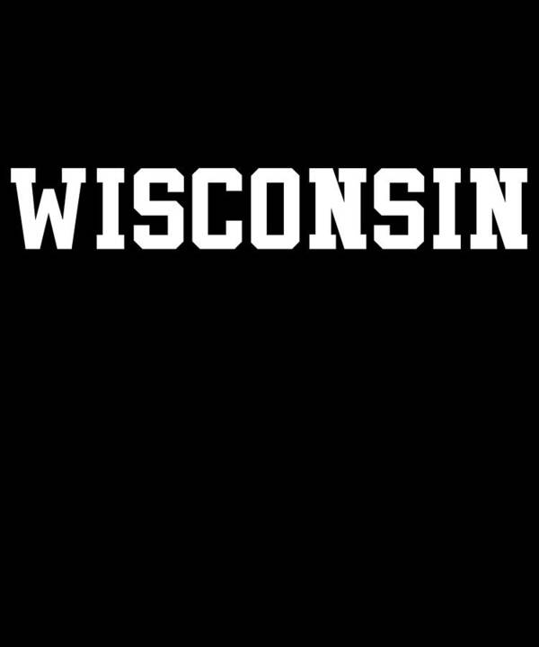 Funny Poster featuring the digital art Wisconsin by Flippin Sweet Gear