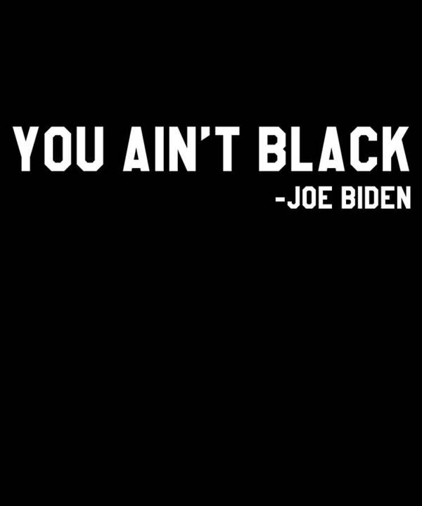 Cool Poster featuring the digital art You Aint Black Joe Biden Blacks for Trump by Flippin Sweet Gear