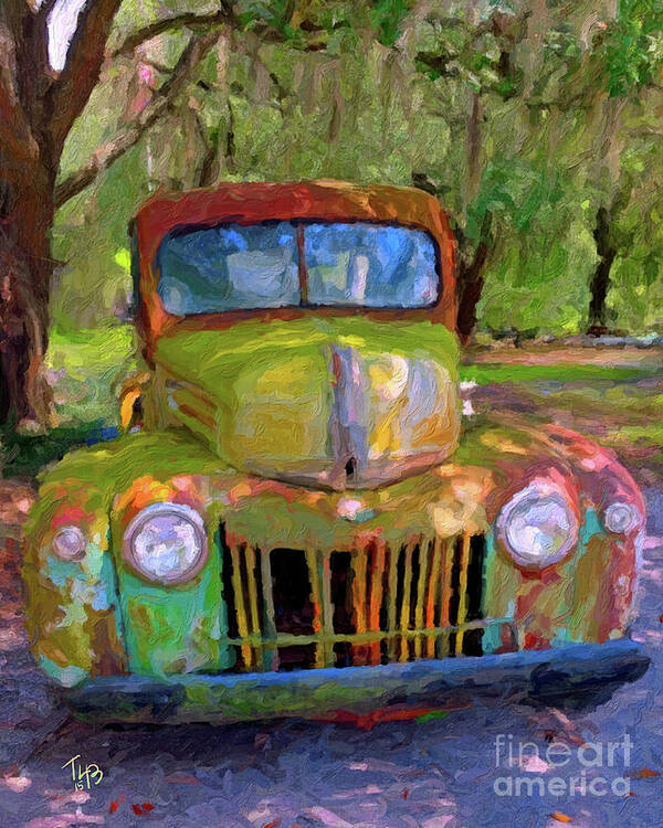 Truck Poster featuring the painting Zam's Truck by Tammy Lee Bradley
