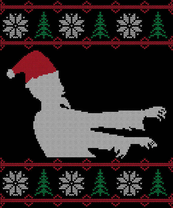 Christmas 2023 Poster featuring the digital art Zombie Santa Ugly Christmas Sweater by Flippin Sweet Gear