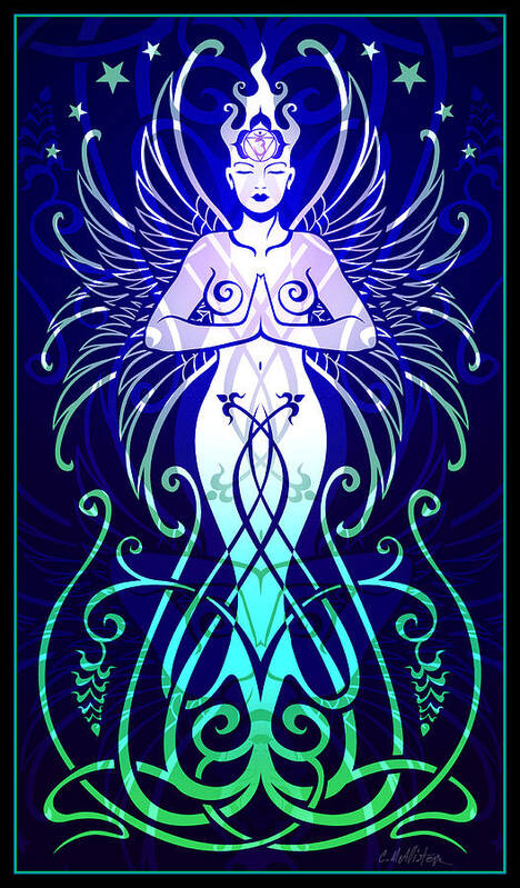 Goddess Poster featuring the digital art Sacred State by Cristina McAllister