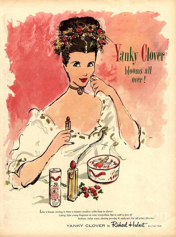 1930s Poster featuring the drawing 1930s Usa Yanky Clover Make-up Makeup by The Advertising Archives