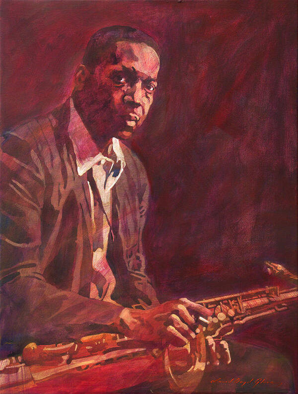 Jazz Poster featuring the painting A Love Supreme - Coltrane by David Lloyd Glover