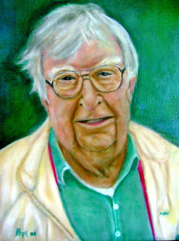 Author Poster featuring the painting Russ Chittenden by Bruce Ben Pope