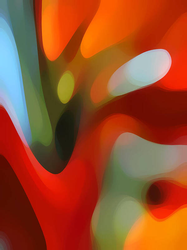 Abstract Poster featuring the painting Tree Light 2 by Amy Vangsgard