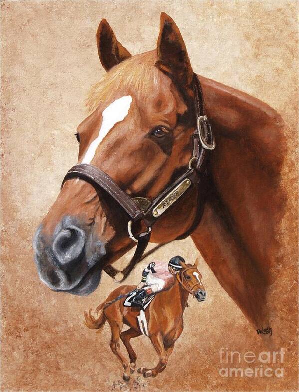 Affirmed Poster featuring the painting Affirmed #1 by Pat DeLong