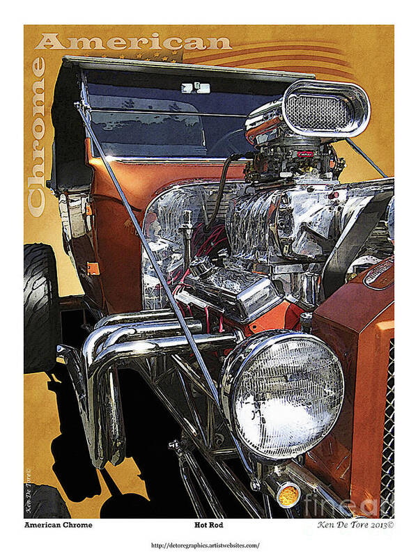 Hot Rod Poster featuring the photograph Hot Rod #1 by Kenneth De Tore